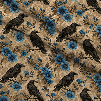 Gilded Falcons Pattern 10 Minky Fabric