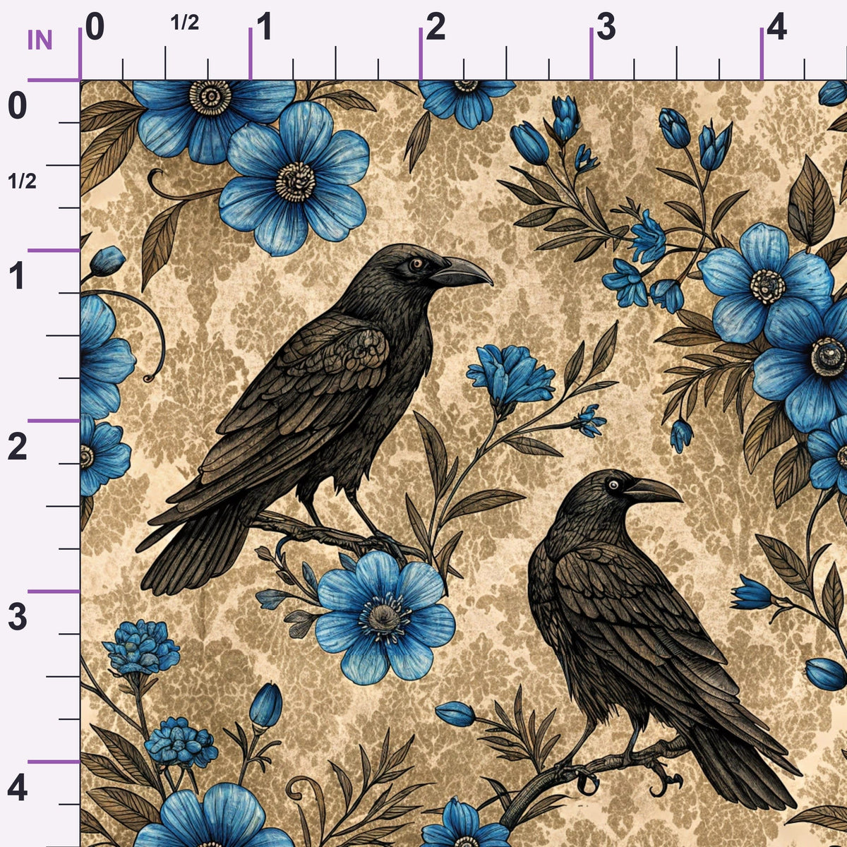 Gilded Falcons Pattern 10 Minky Fabric