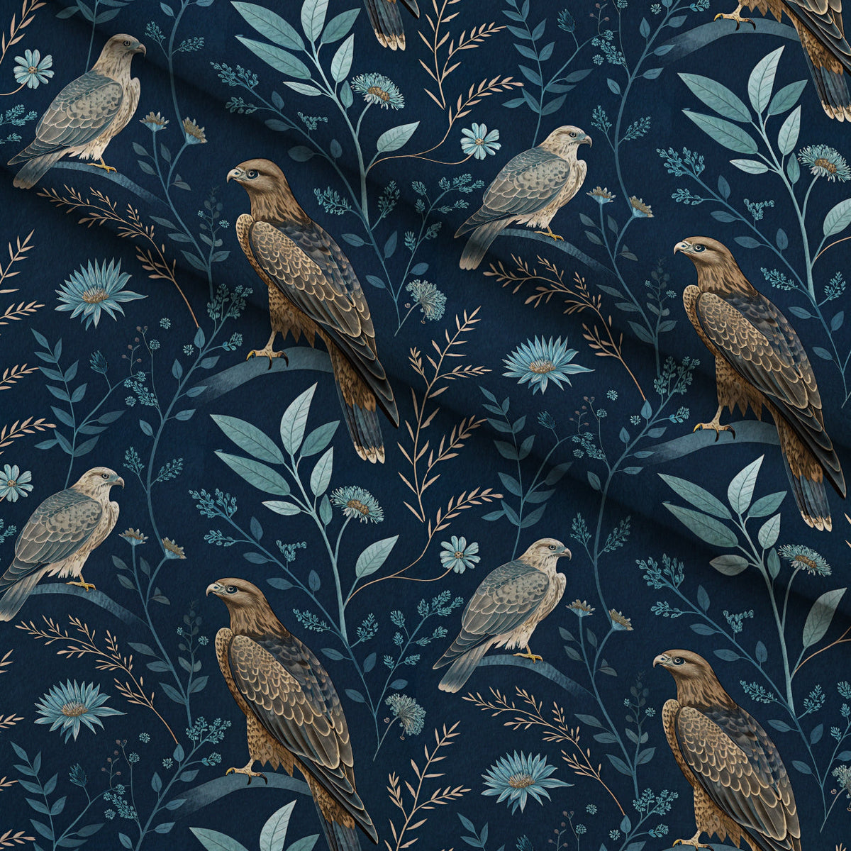 Gilded Falcons Pattern 11 Minky Fabric