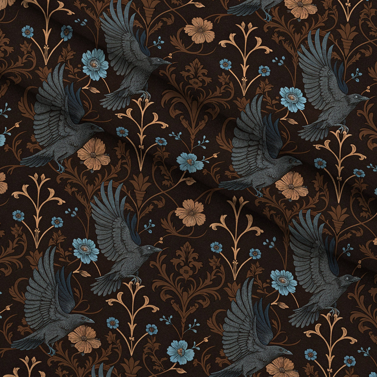 Gilded Falcons Pattern 12 Minky Fabric