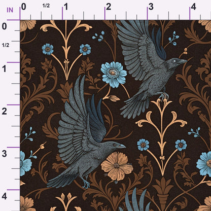 Gilded Falcons Pattern 12 Minky Fabric