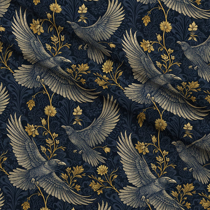 Gilded Falcons Pattern 14 Minky Fabric