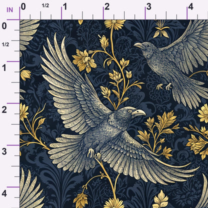 Gilded Falcons Pattern 14 Minky Fabric