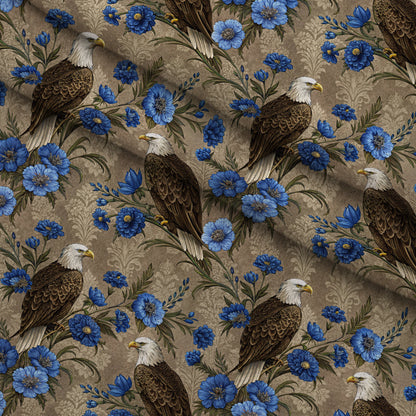Gilded Falcons Pattern 16 Minky Fabric
