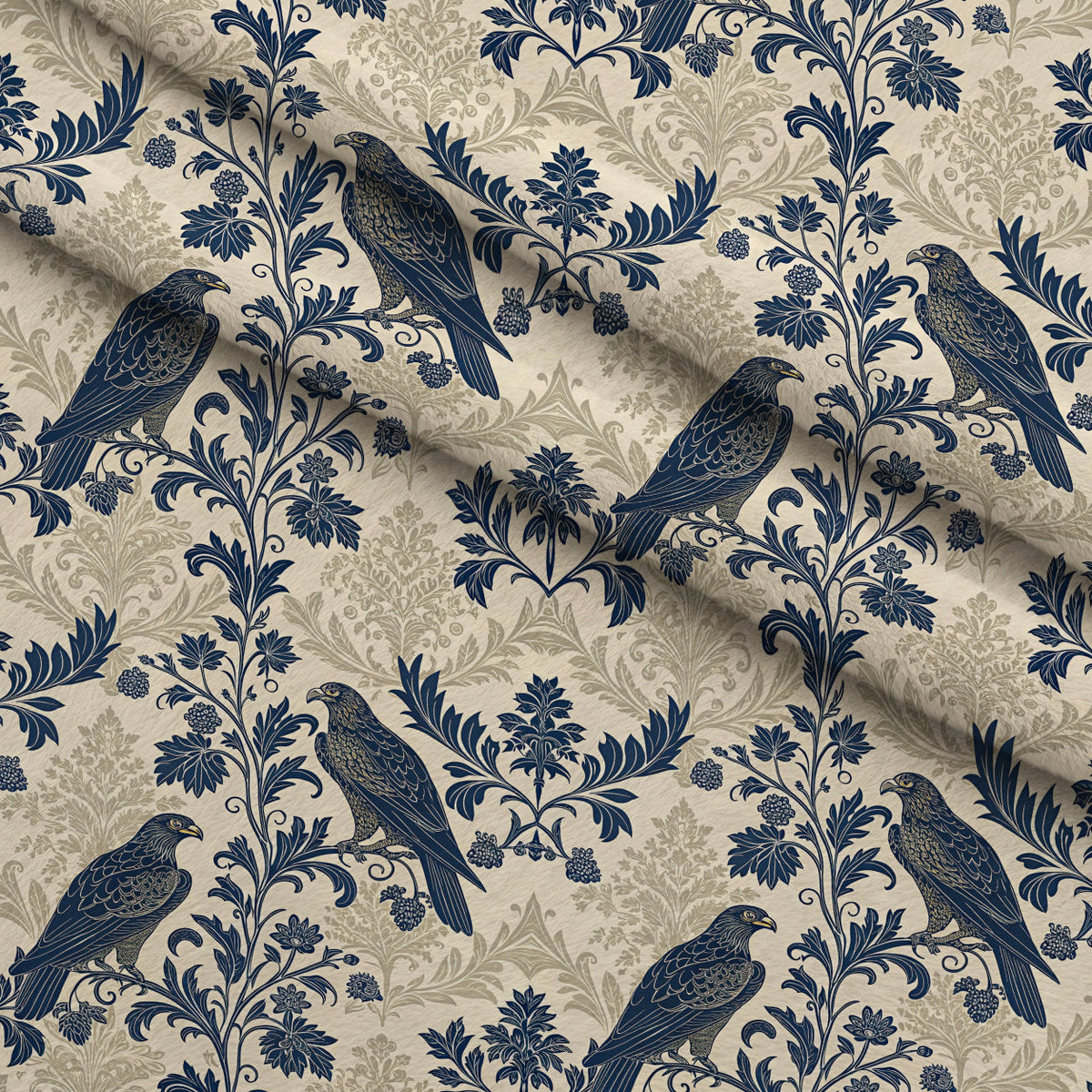 Gilded Falcons Pattern 18 Minky Fabric