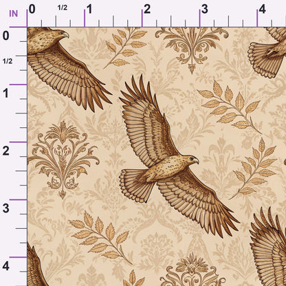 Gilded Falcons Pattern 19 Minky Fabric