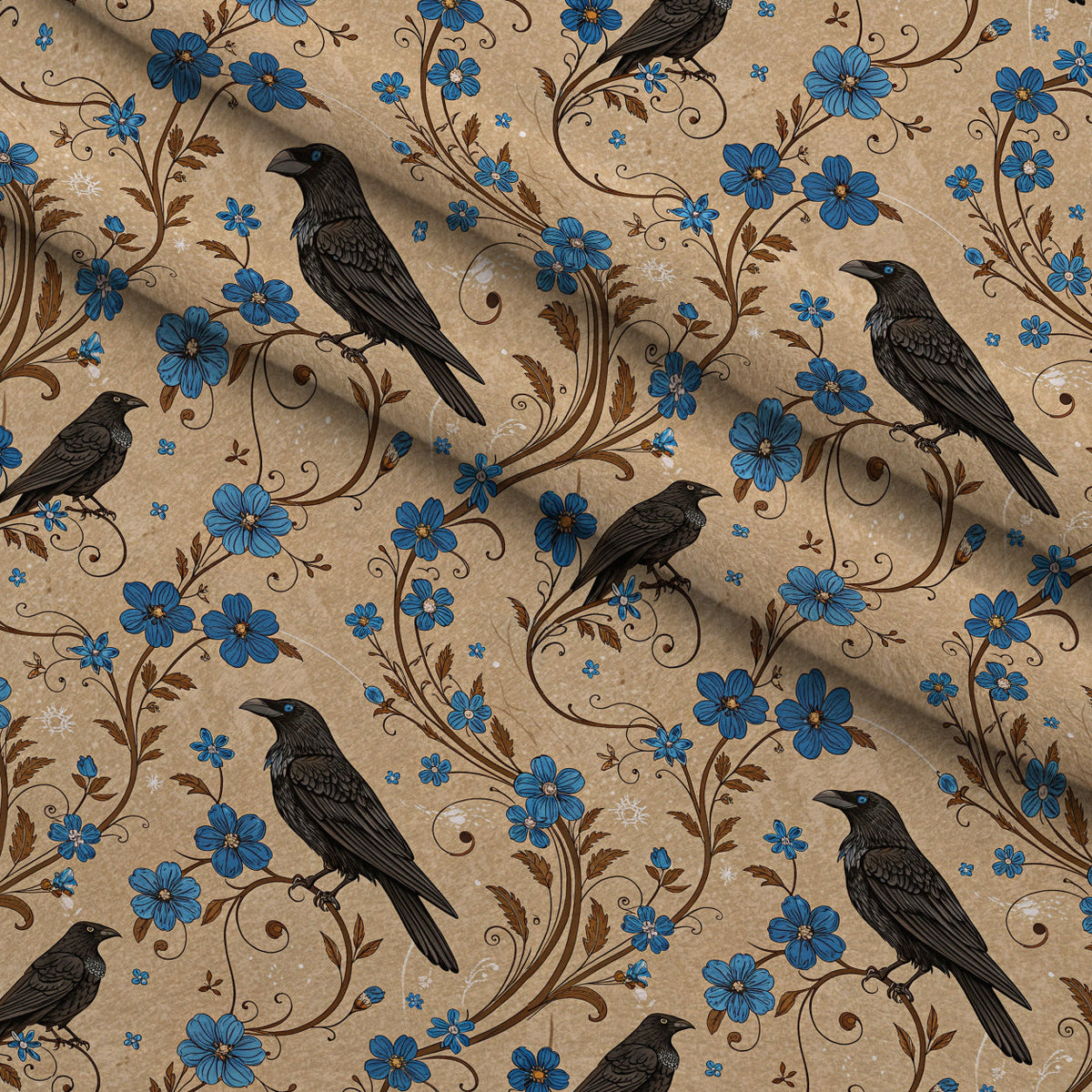 Gilded Falcons Pattern 2 Minky Fabric
