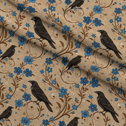 Gilded Falcons Pattern 2 Minky Fabric