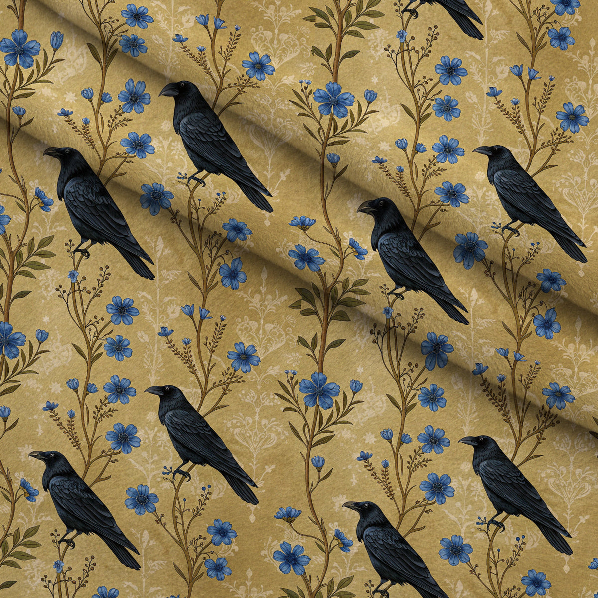Gilded Falcons Pattern 20 Minky Fabric