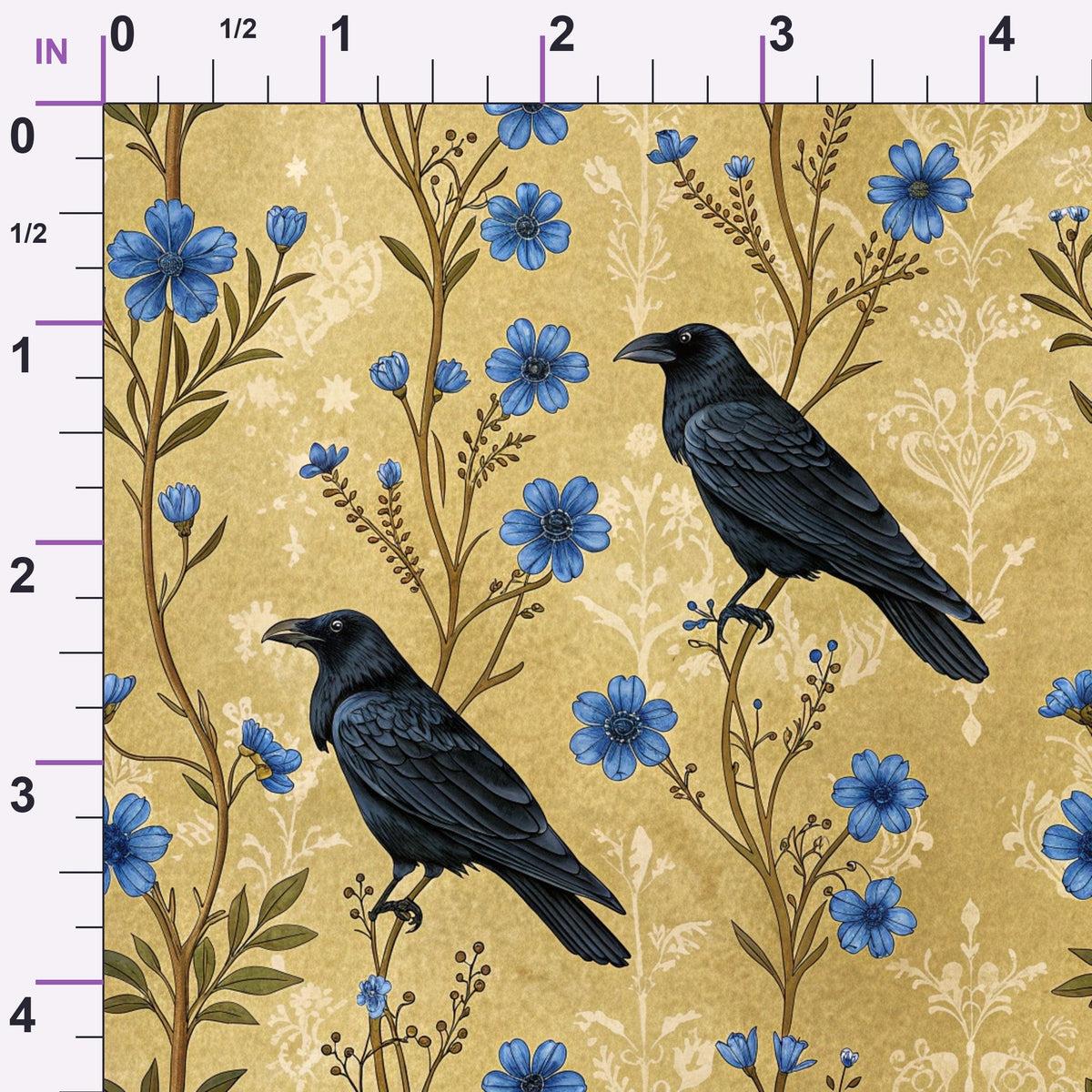 Gilded Falcons Pattern 20 Minky Fabric