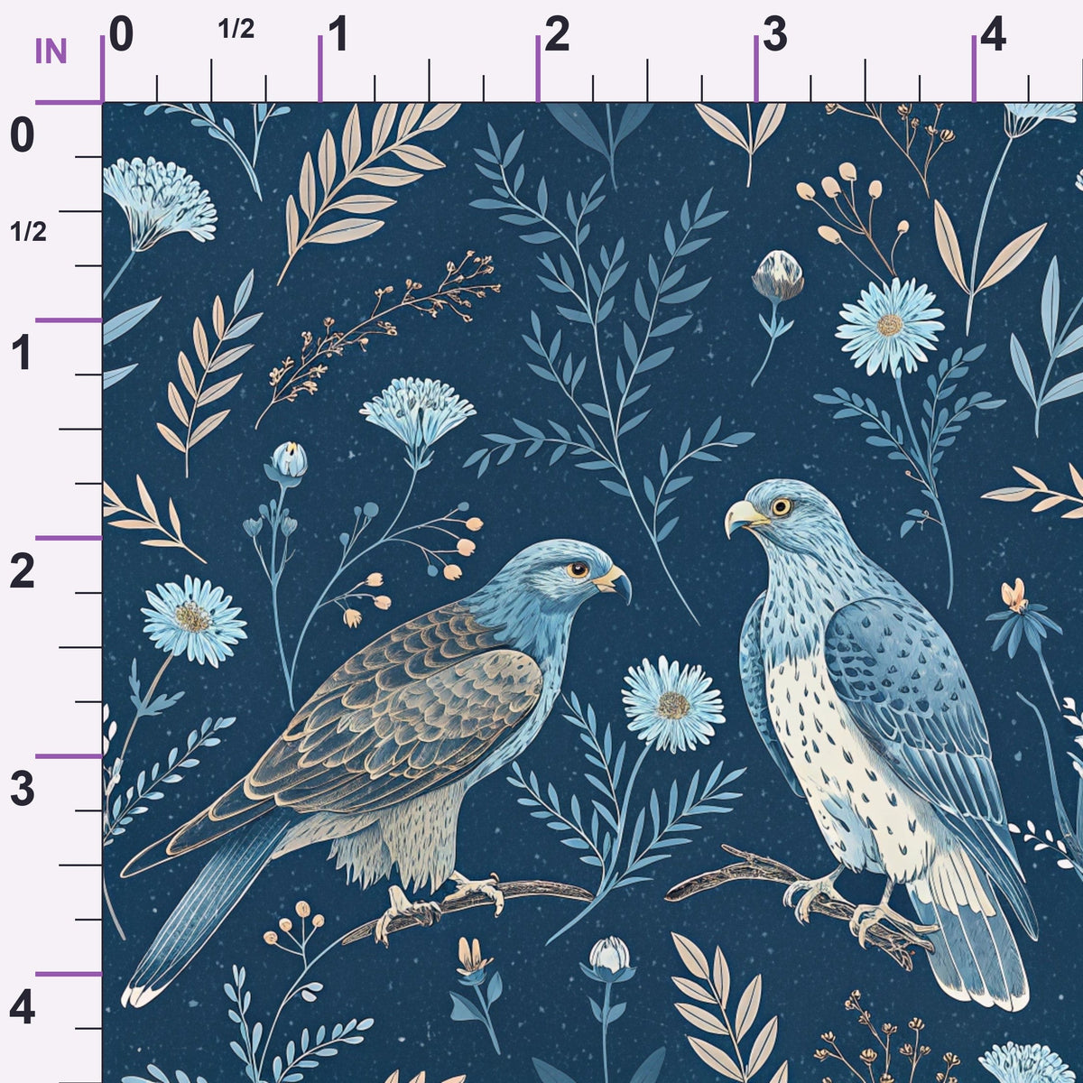Gilded Falcons Pattern 21 Minky Fabric