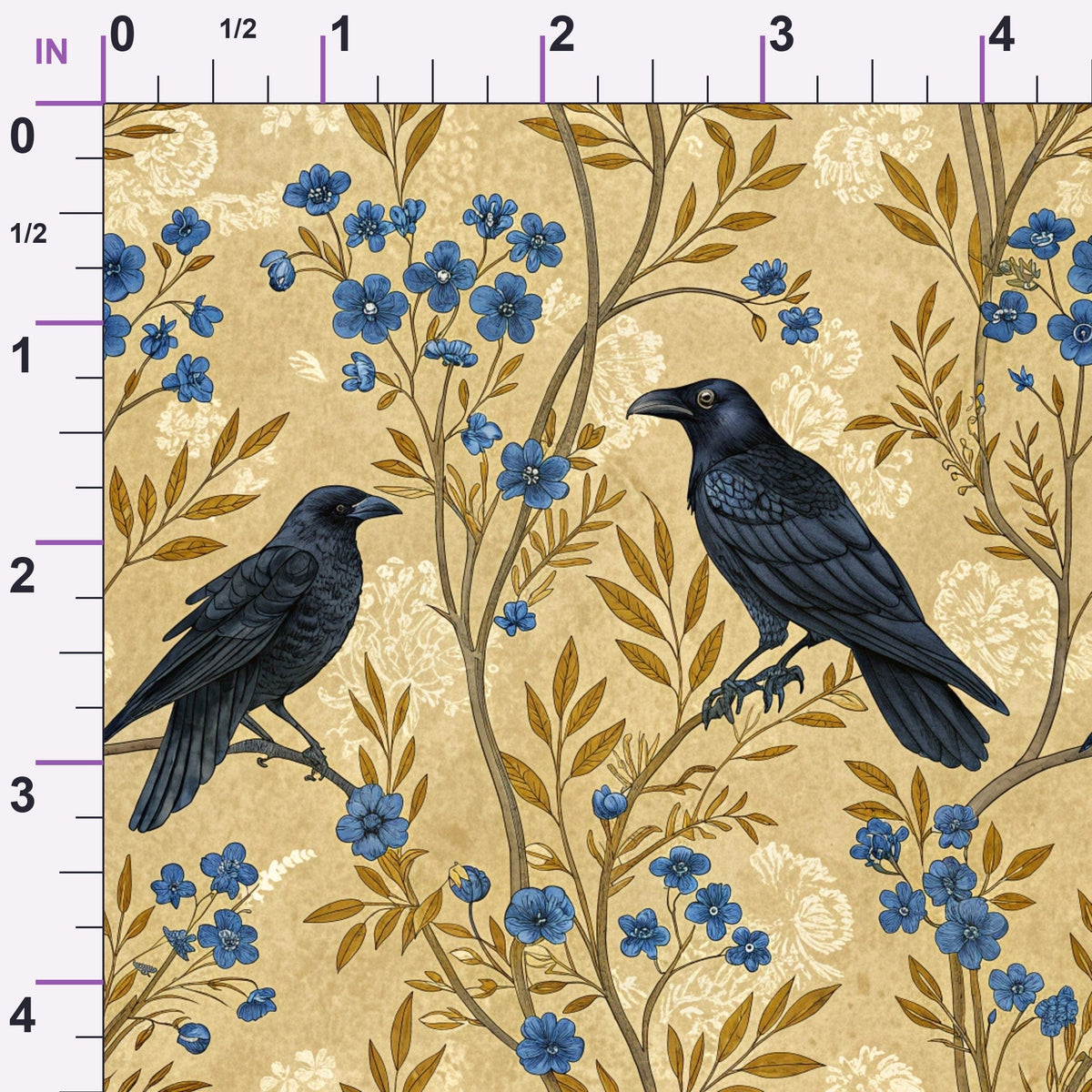 Gilded Falcons Pattern 22 Minky Fabric