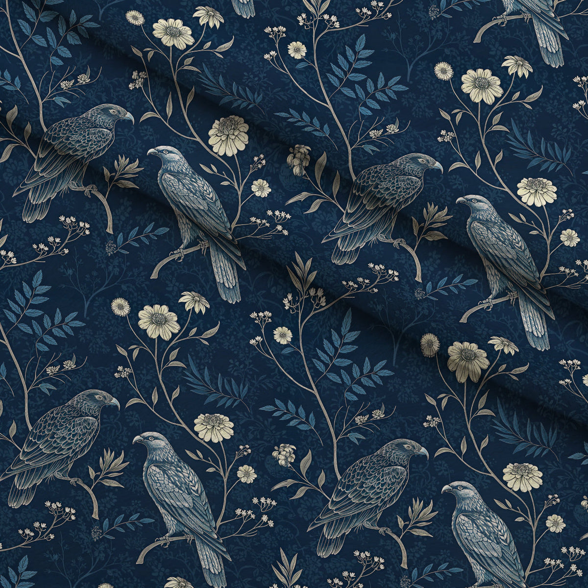 Gilded Falcons Pattern 23 Minky Fabric