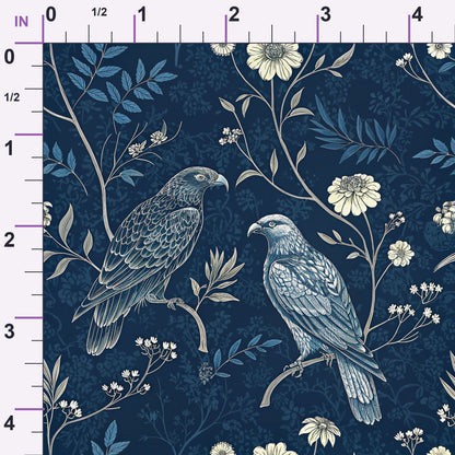 Gilded Falcons Pattern 23 Minky Fabric