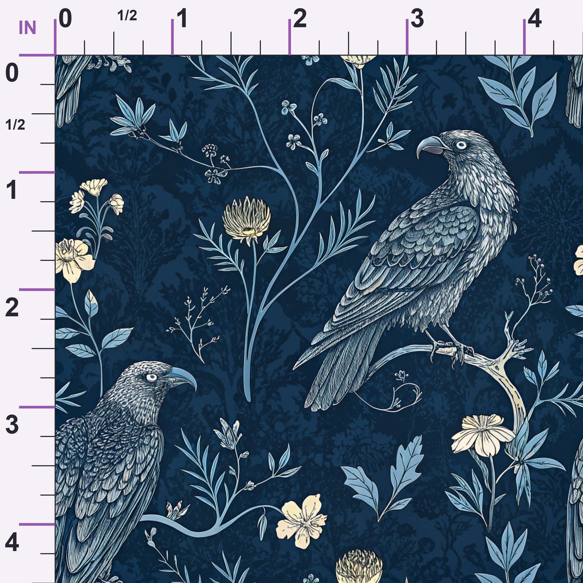 Gilded Falcons Pattern 24 Minky Fabric