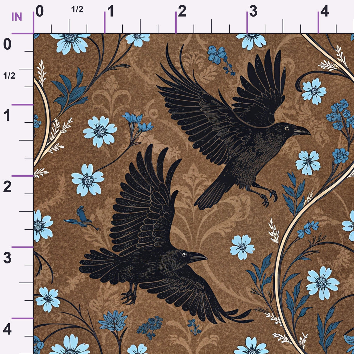 Gilded Falcons Pattern 25 Minky Fabric