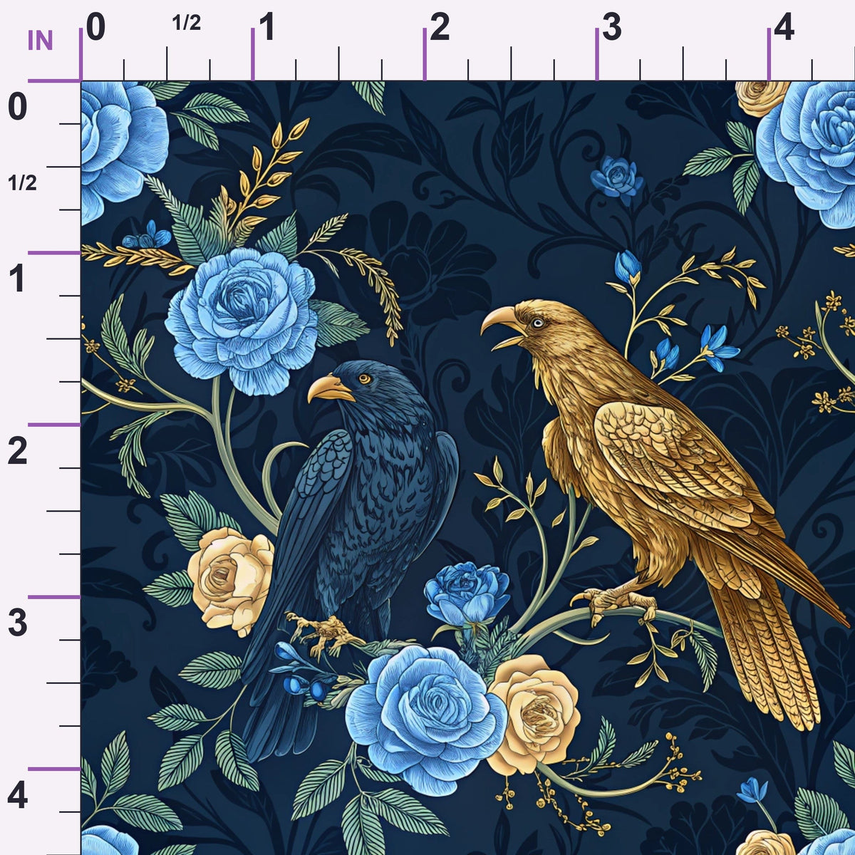 Gilded Falcons Pattern 27 Minky Fabric