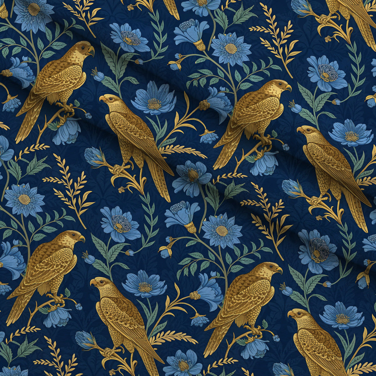 Gilded Falcons Pattern 28 Minky Fabric
