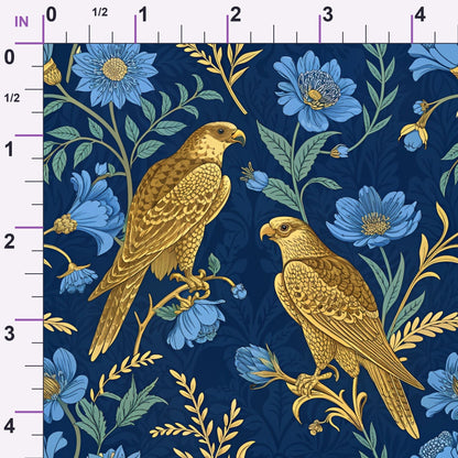 Gilded Falcons Pattern 28 Minky Fabric
