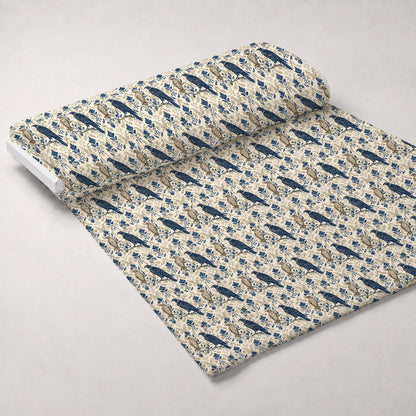 Gilded Falcons Pattern 3 Minky Fabric