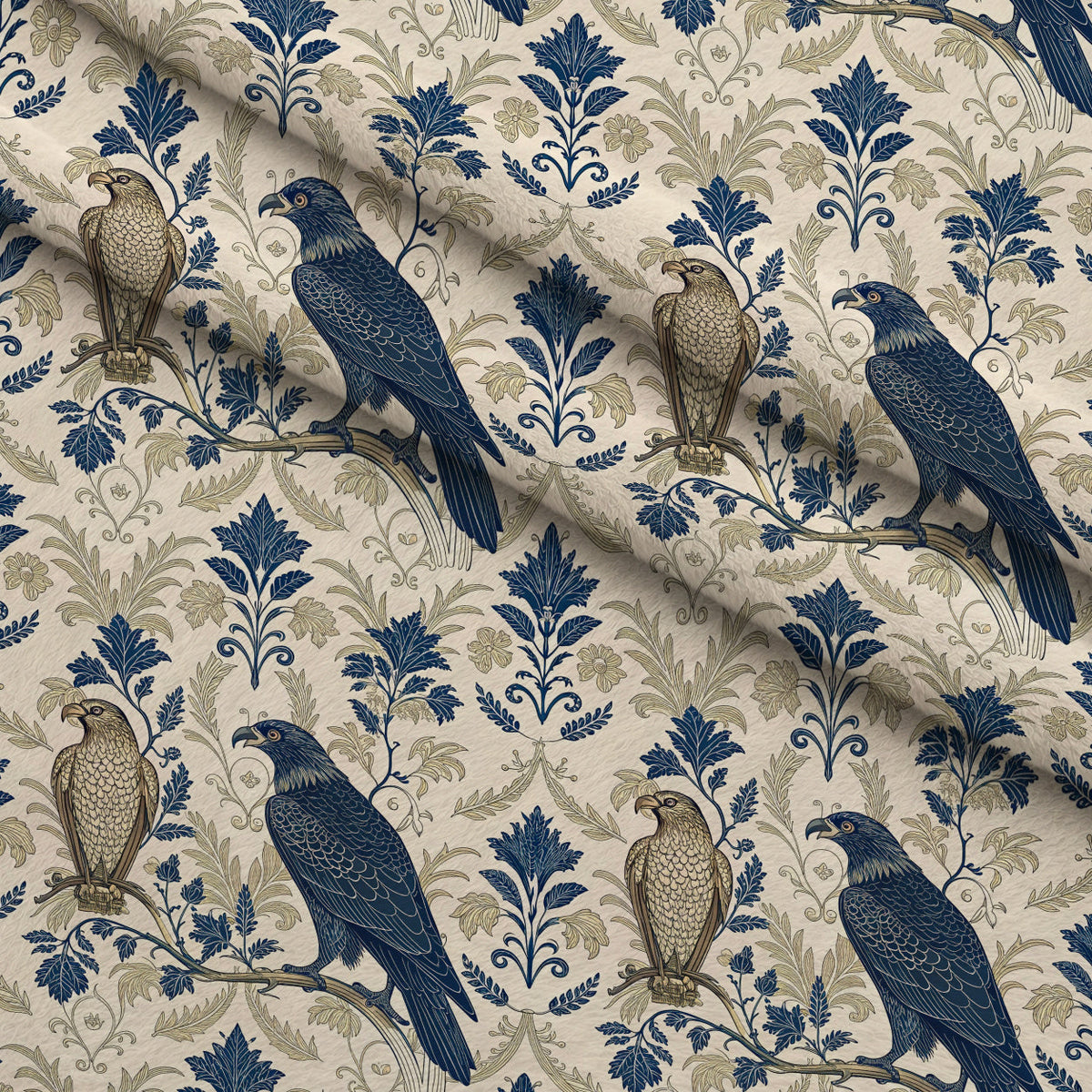 Gilded Falcons Pattern 3 Minky Fabric