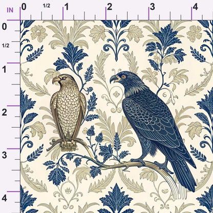 Gilded Falcons Pattern 3 Minky Fabric