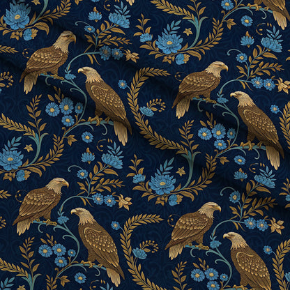 Gilded Falcons Pattern 5 Minky Fabric