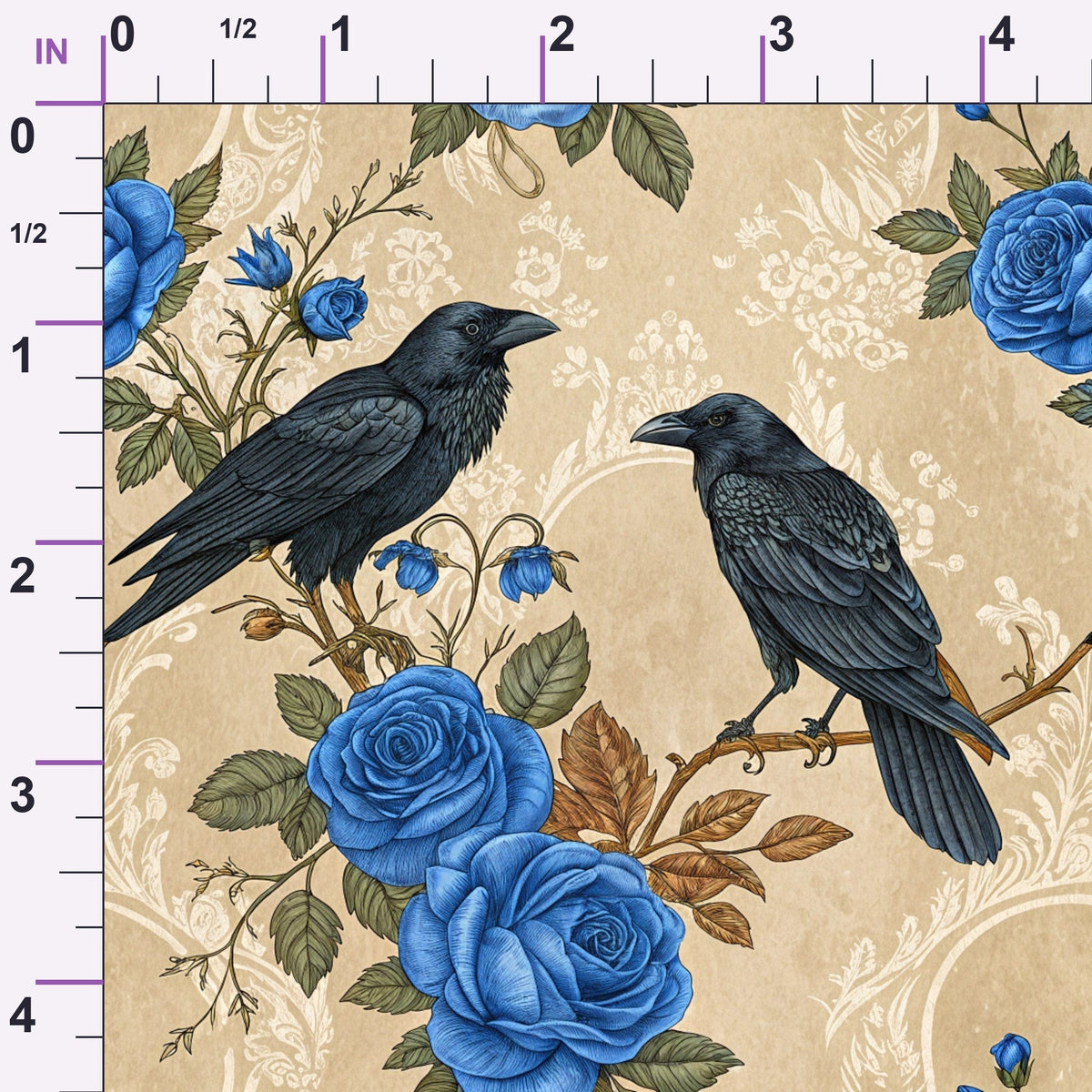 Gilded Falcons Pattern 7 Minky Fabric