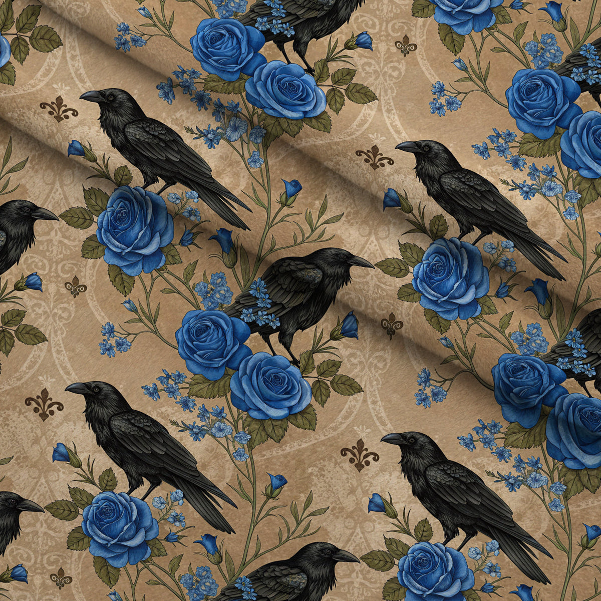 Gilded Falcons Pattern 8 Minky Fabric