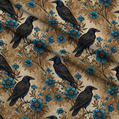 Gilded Falcons Pattern 9 Minky Fabric