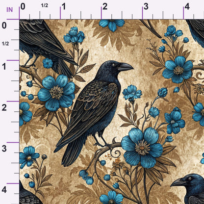 Gilded Falcons Pattern 9 Minky Fabric
