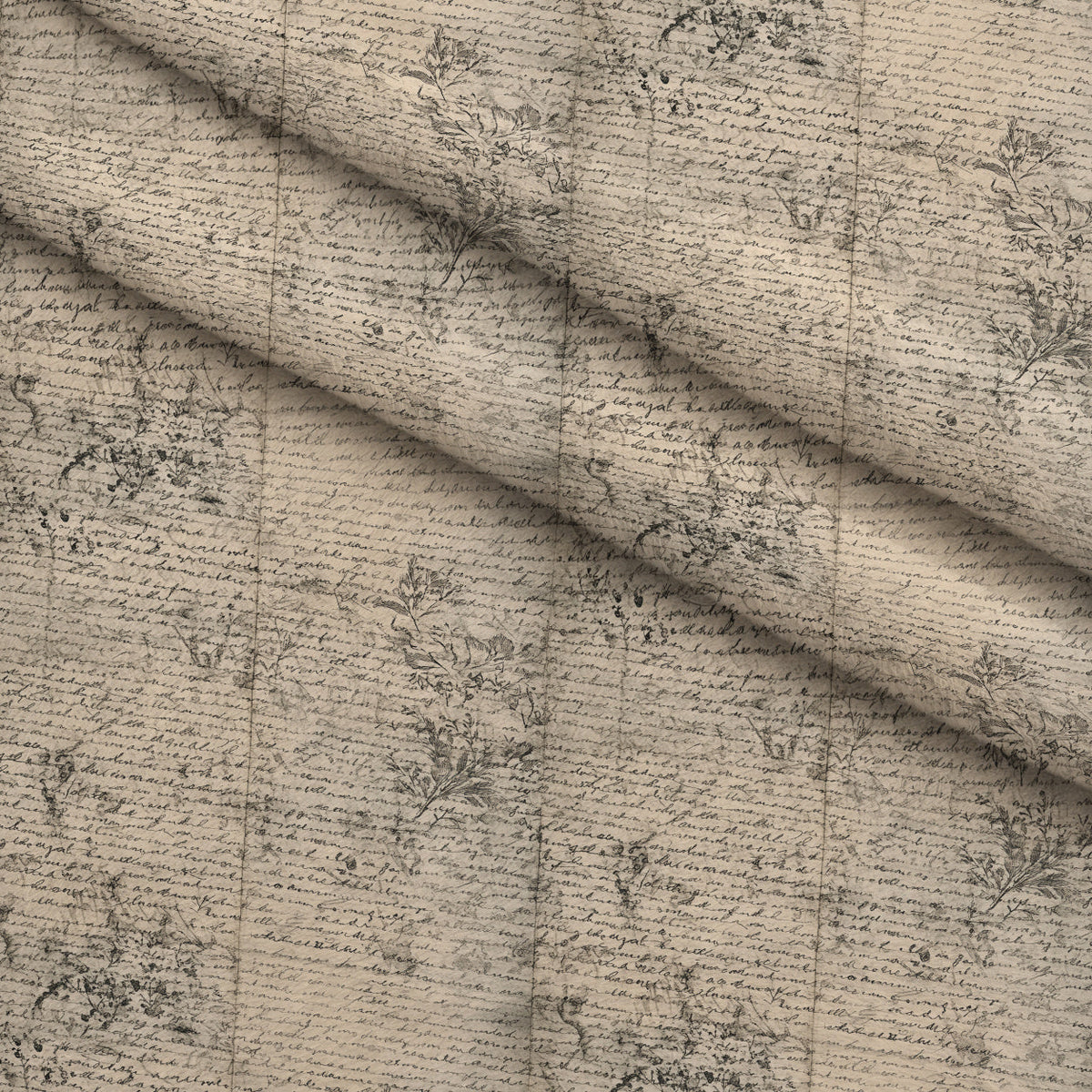 Gilded Forgotten Correspondence Pattern 11 Minky Fabric