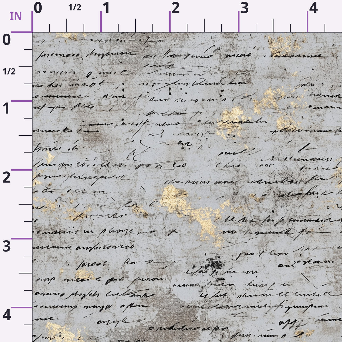 Gilded Forgotten Correspondence Pattern 13 Minky Fabric