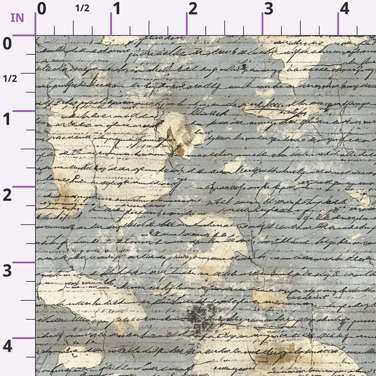 Gilded Forgotten Correspondence Pattern 14 Minky Fabric