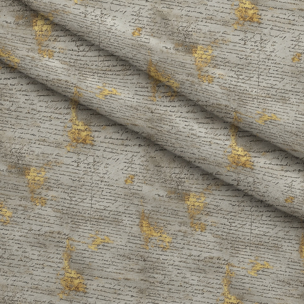 Gilded Forgotten Correspondence Pattern 15 Minky Fabric