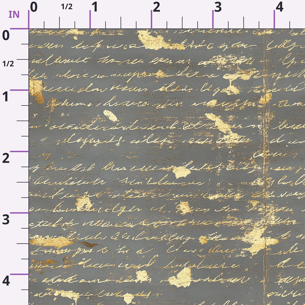 Gilded Forgotten Correspondence Pattern 16 Minky Fabric