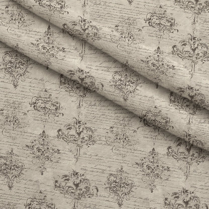 Gilded Forgotten Correspondence Pattern 2 Minky Fabric