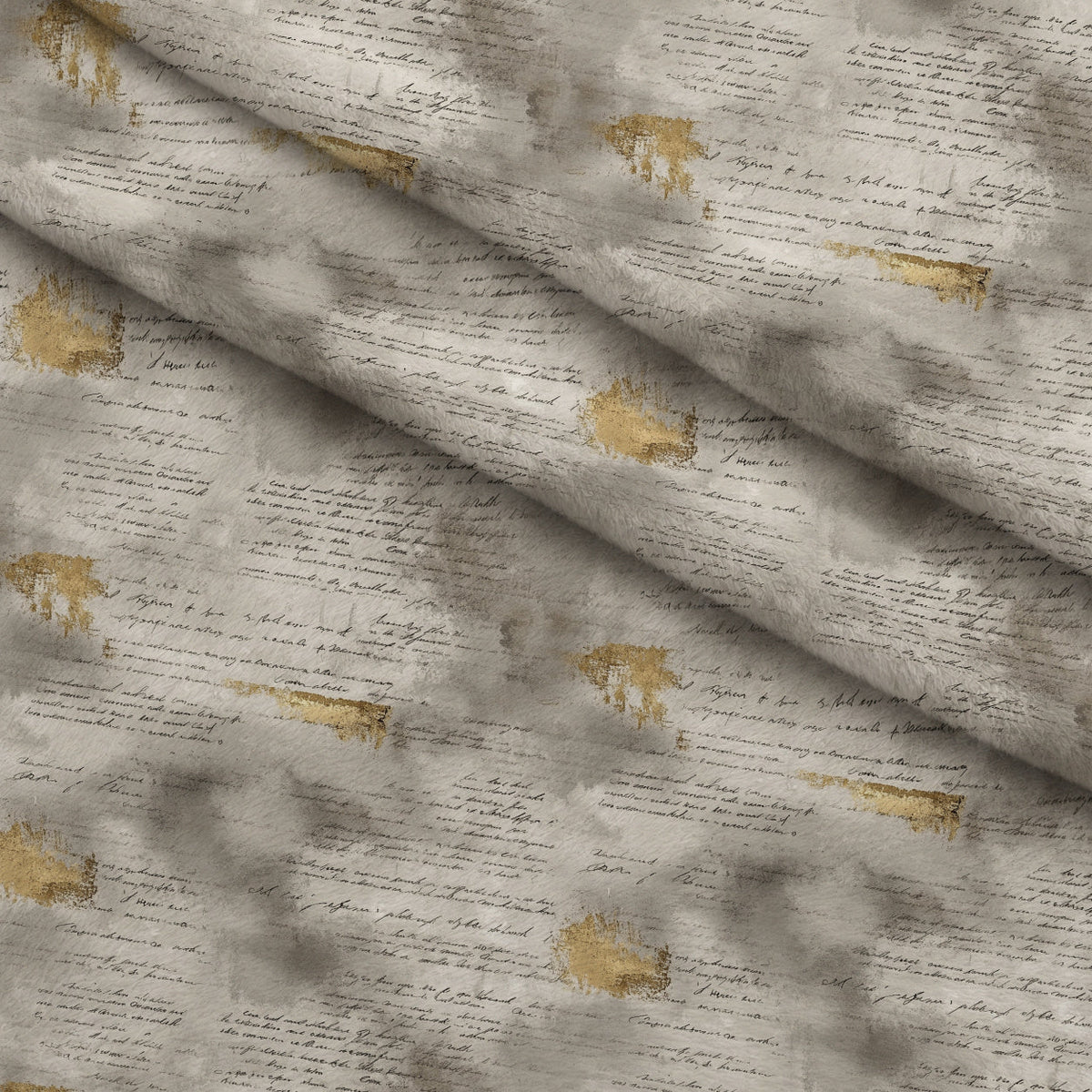 Gilded Forgotten Correspondence Pattern 4 Minky Fabric