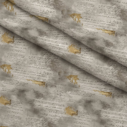 Gilded Forgotten Correspondence Pattern 4 Minky Fabric