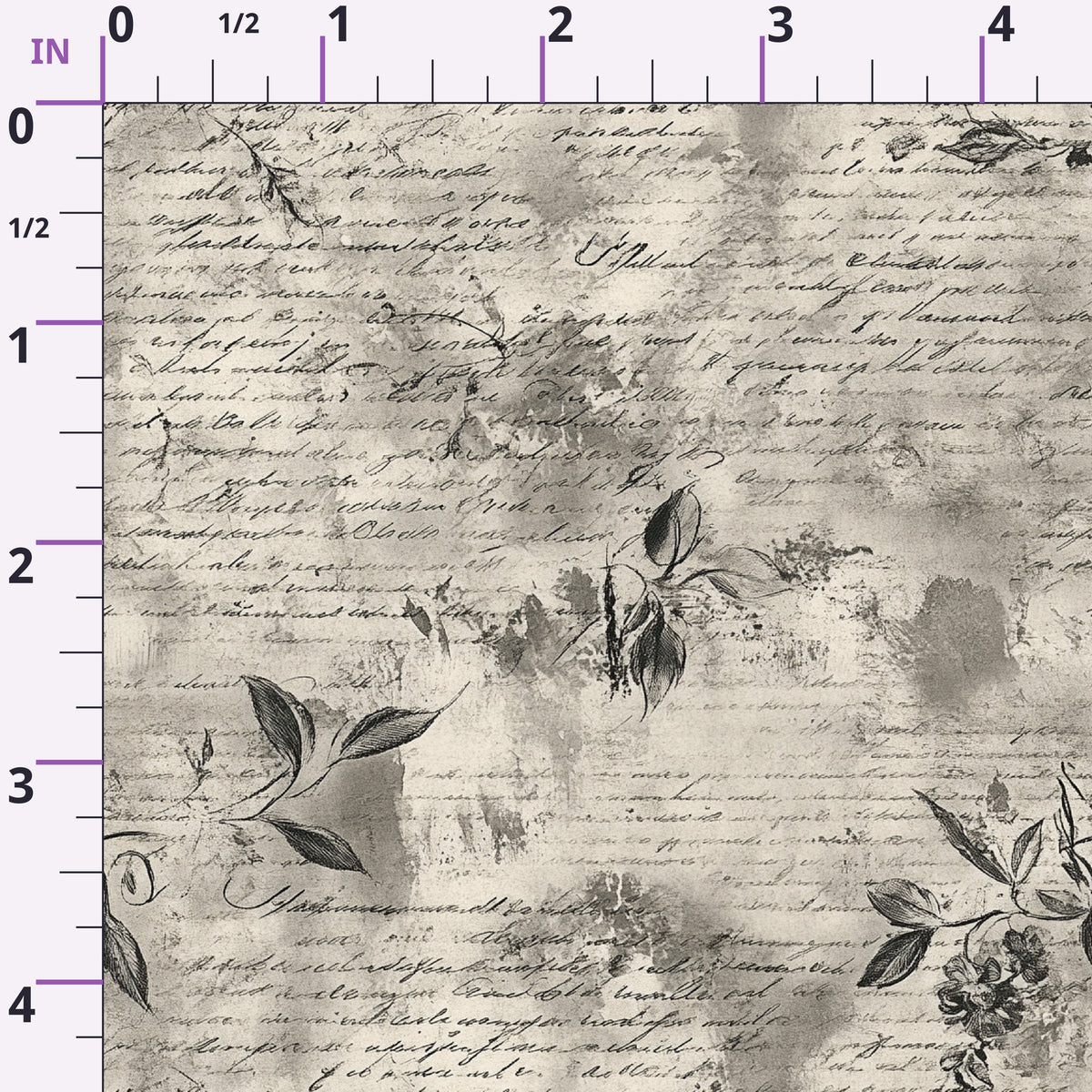 Gilded Forgotten Correspondence Pattern 6 Minky Fabric