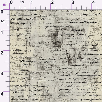 Gilded Forgotten Correspondence Pattern 7 Minky Fabric