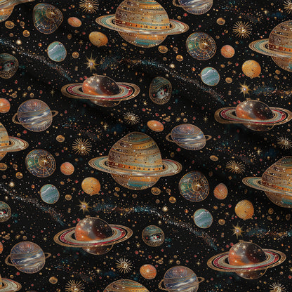 Gilded Galaxy Pattern 2 Minky Fabric