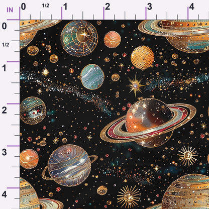Gilded Galaxy Pattern 2 Minky Fabric