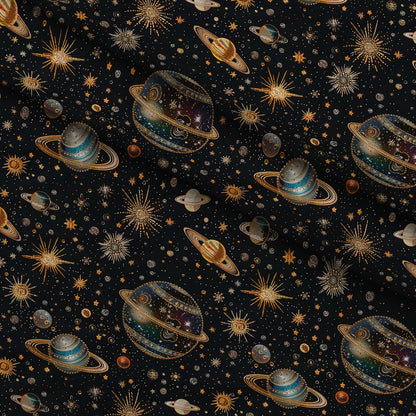 Gilded Galaxy Pattern 5 Minky Fabric