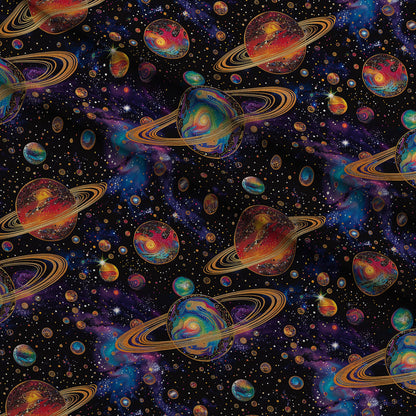 Gilded Galaxy Pattern 8 Minky Fabric