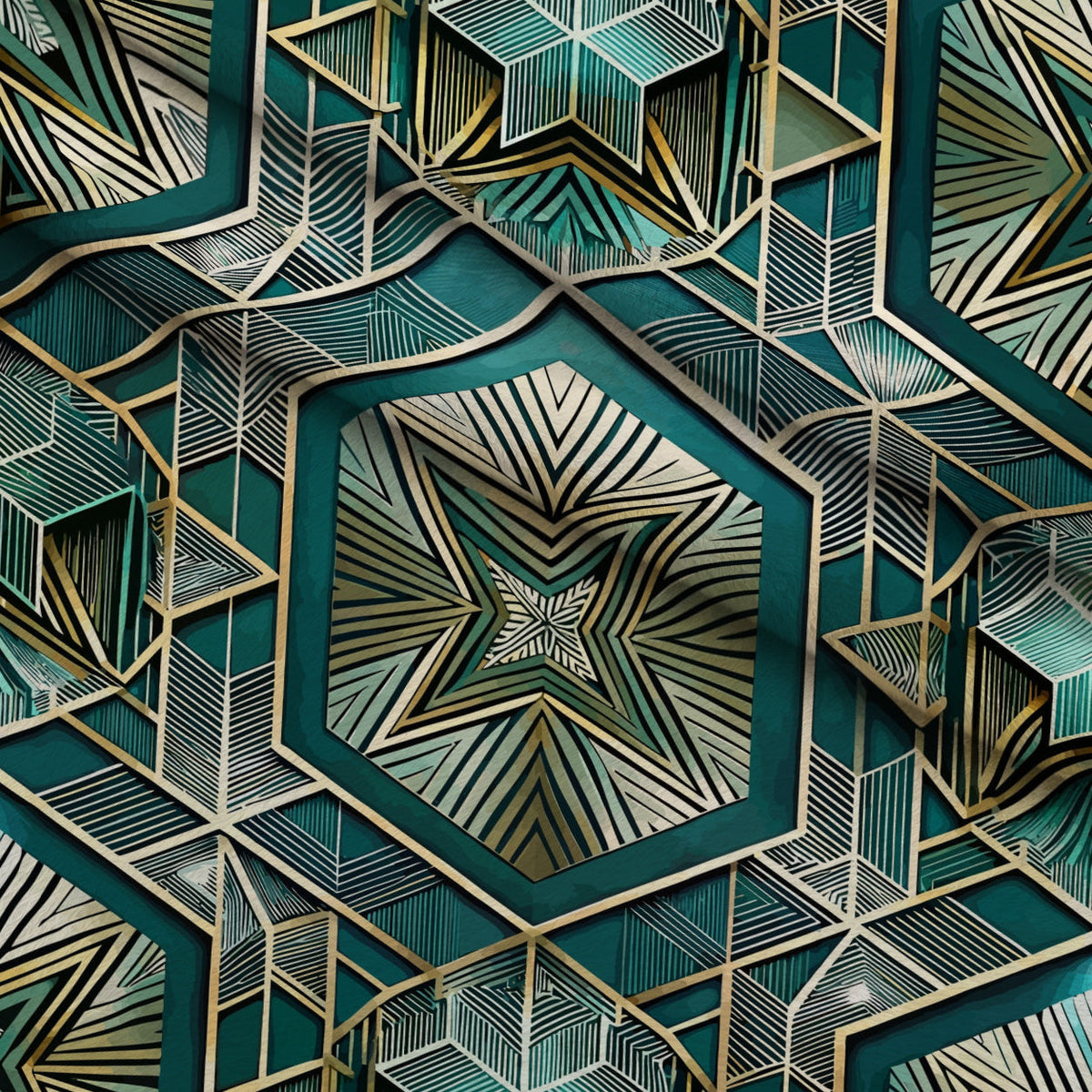 Gilded Gatsby Pattern 13 Minky Fabric
