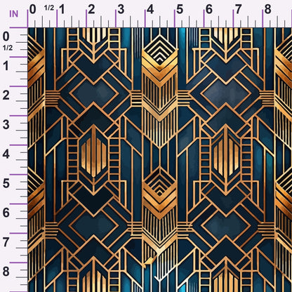Gilded Gatsby Pattern 55 Minky Fabric