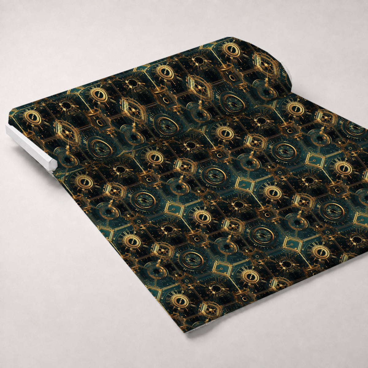 Gilded Gears Pattern 1 Minky Fabric