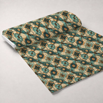 Gilded Gears Pattern 11 Minky Fabric