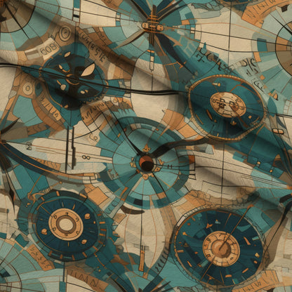 Gilded Gears Pattern 11 Minky Fabric
